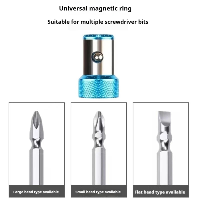 MagniGrip Ring – Magnetic Screwdriver Bit Holder  Stronger grip. Faster work. Zero dropped screws.