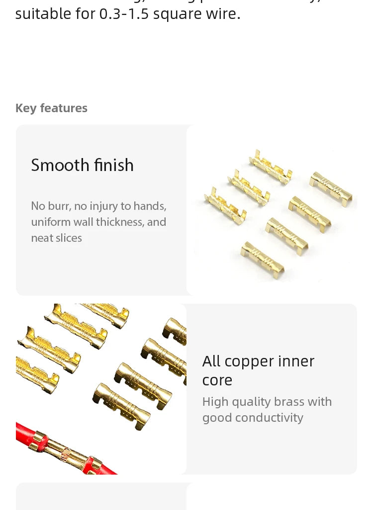 50pcs 100pcs 200pcs Docking Terminal U Type Terminal Tab 0.3 To 1.5mm2 Terminal Block Connector Double Connector Terminal