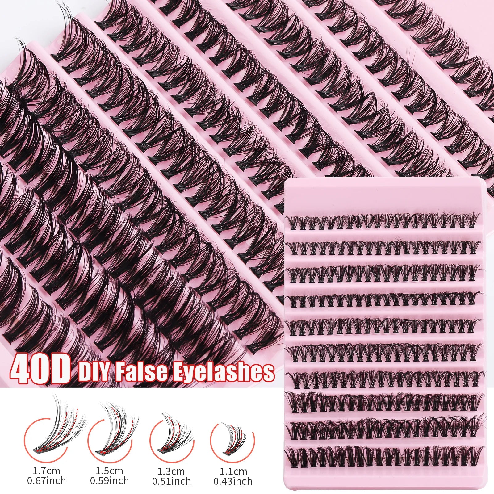 LashMuse Cluster Lashes – Natural Volume DIY Extensions (200pcs)  Salon-quality lashes at home. Soft, natural, and effortlessly stunning.