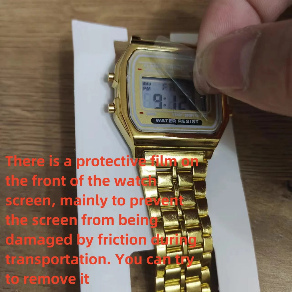 F91W Classic Digital Watch – Steel Band Edition  Timeless design. Everyday function. Reliable style.