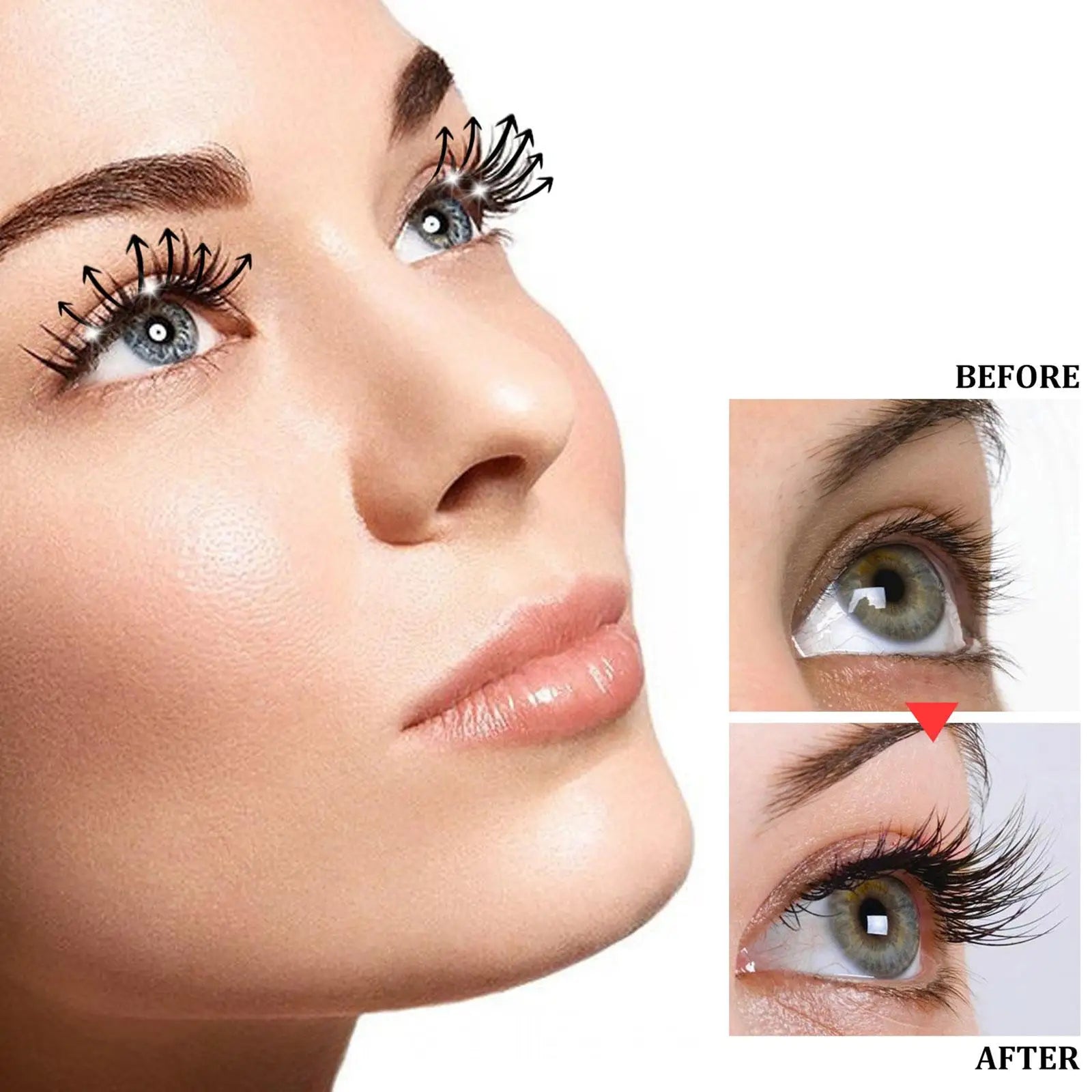 10ml Castor Oil Eyelash Growth Serum Eyelash Enhancer Lengthening Fuller Thicker Lashes Treatment Eyebrow Growth Nourishing
