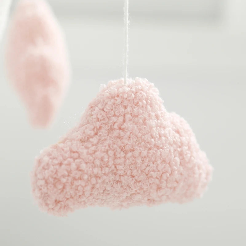 Baby Bed Bell Rattle Toy Soft Cartoon Bear Bed Bell 0-12 Months Bed Bell Wooden Newborn Music Box Bed Bell Hanging Toy Baby Gift