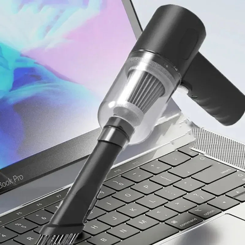 TurboClean Mini Car Vacuum – 9000Pa Portable Wet & Dry Cleaner  Compact power. Deep clean. Anytime, anywhere.