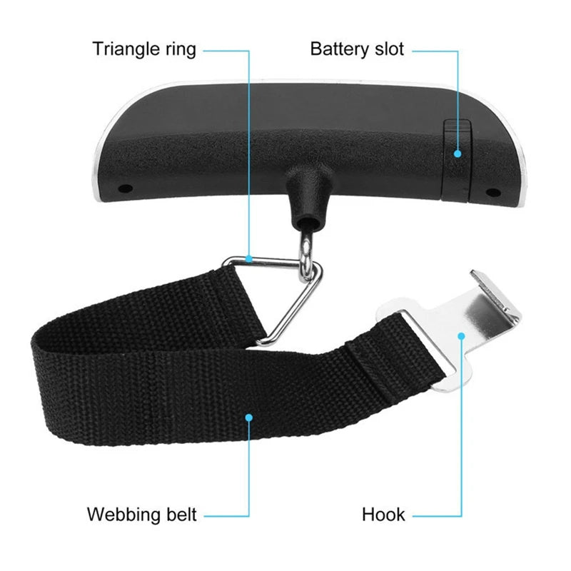 TravelWeigh Digital Scale – Portable Luggage Weight Checker (50kg/110lb)  No surprises at the airport. Travel smarter.