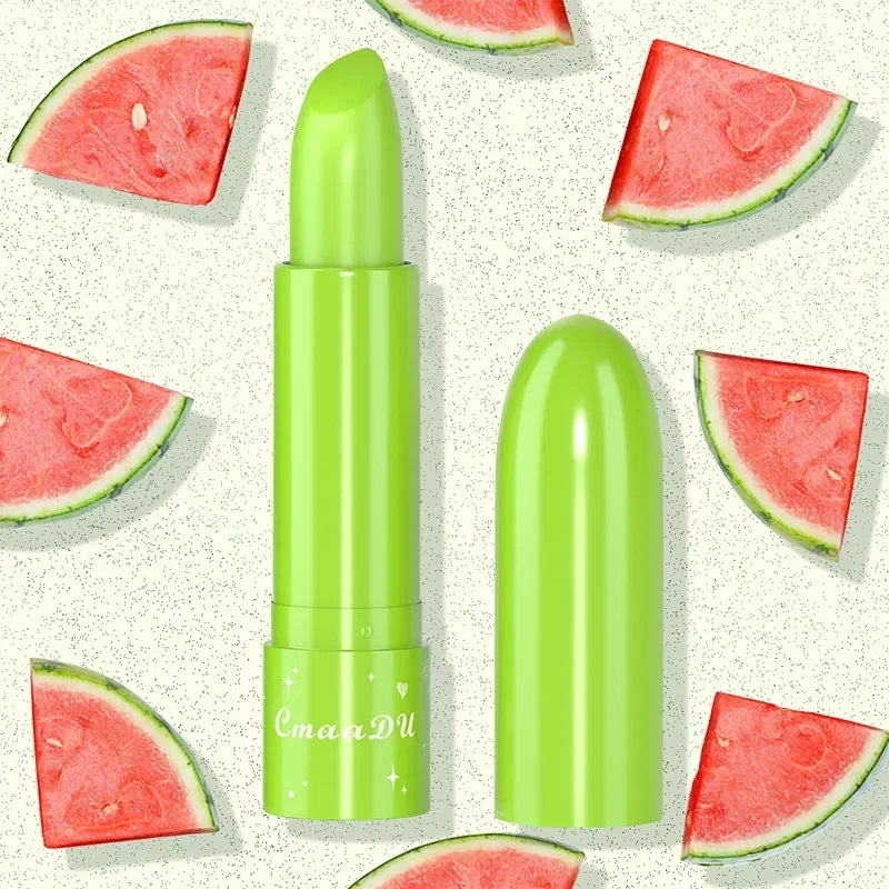6 Color Waterproof Fruit Color Tinted Shine Changing Moisturizing Nourishing Glow Play Lip Balm lipstick Colour Care