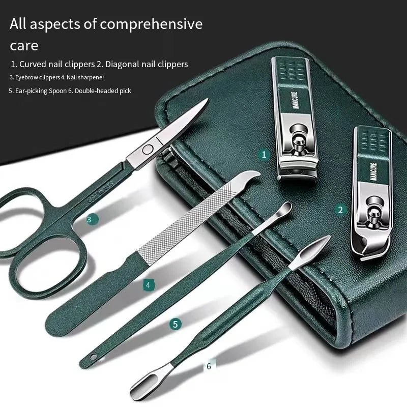 PrecisionCare Nail Kit – 6PCS Manicure Set  Sharp tools. Clean results. Professional care at home.