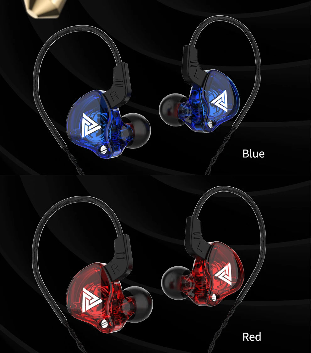 QKZ AK6 HiFi Earphones – 6 Driver In-Ear Headset  Deep bass. Clear sound. Built for everyday performance.