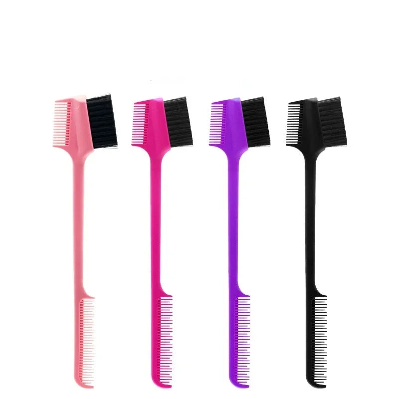 Baby Care Hair Edge Brush Comb Double Sided 3 in 1 Edge Control Brush for Baby Hair Salon Hair Care Comb Brushes Beauty Tools