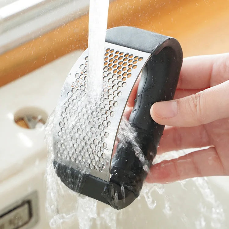 SteelCrush Garlic Press – Stainless Steel Mincer Tool  Crush faster. Cook easier. Upgrade your kitchen.