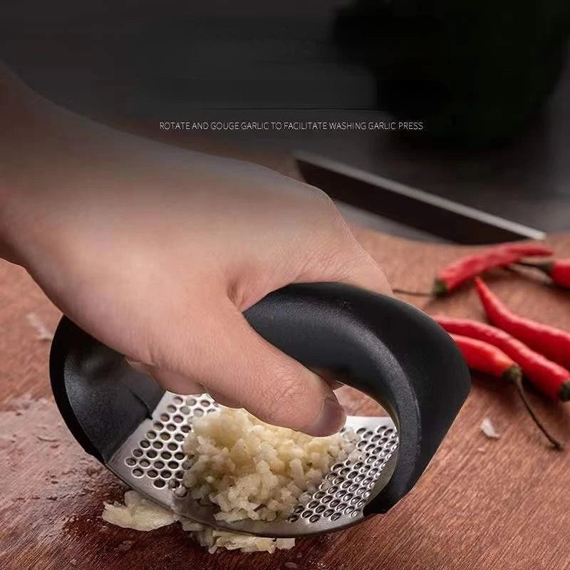 SteelCrush Garlic Press – Stainless Steel Mincer Tool  Crush faster. Cook easier. Upgrade your kitchen.
