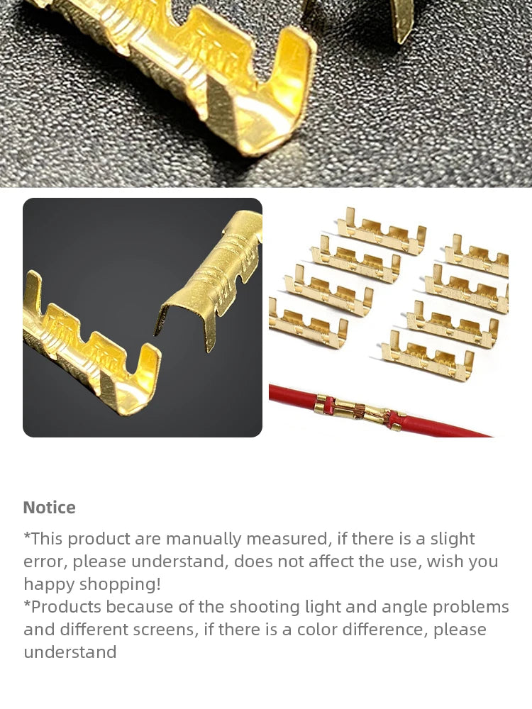 50pcs 100pcs 200pcs Docking Terminal U Type Terminal Tab 0.3 To 1.5mm2 Terminal Block Connector Double Connector Terminal