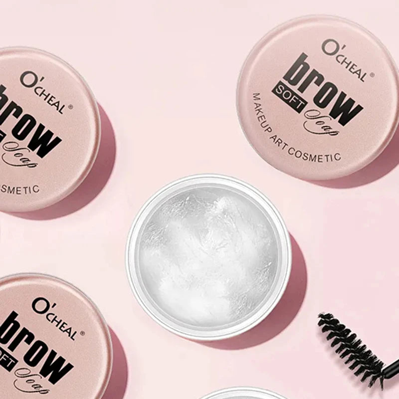 1pc Waterproof 3d Eyebrow Styling Cream Quick-drying Makeup Eyebrow Sculpt Soap Natural Wild Brow Pomade Setting Gel Wax