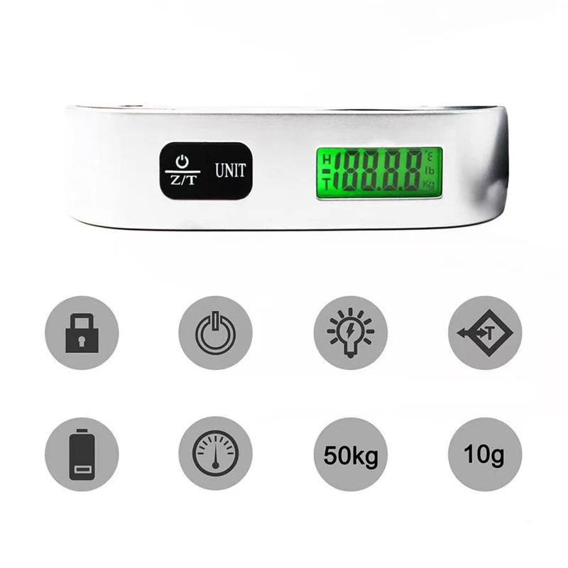 TravelWeigh Digital Scale – Portable Luggage Weight Checker (50kg/110lb)  No surprises at the airport. Travel smarter.