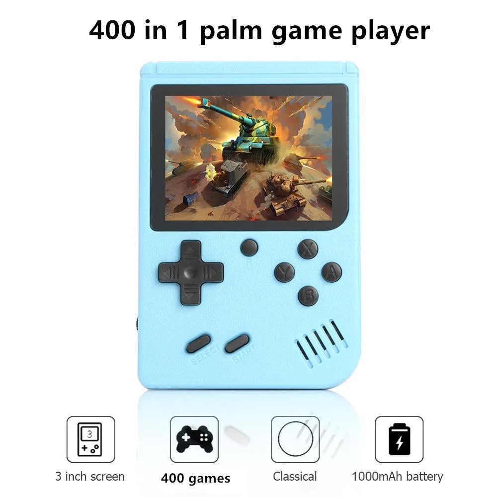 RetroPlay Mini Console – 400 Classic Games in One  Take the nostalgia anywhere you go. Simple, fun, and endlessly entertaining.