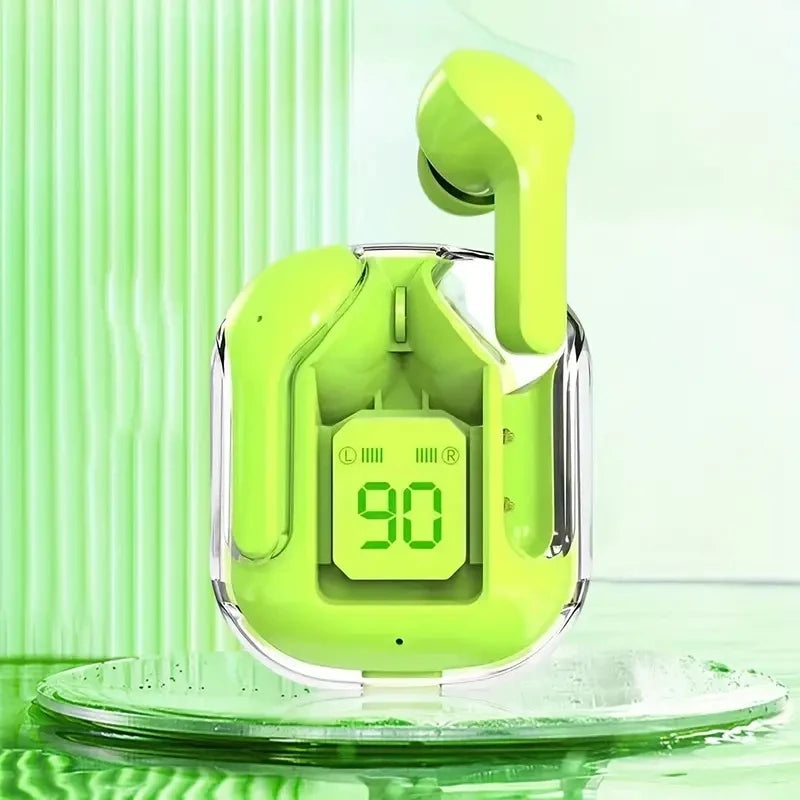 T2 Transparent Wireless Earbuds – LED Display & HiFi Stereo Sound  Futuristic design meets powerful sound.
