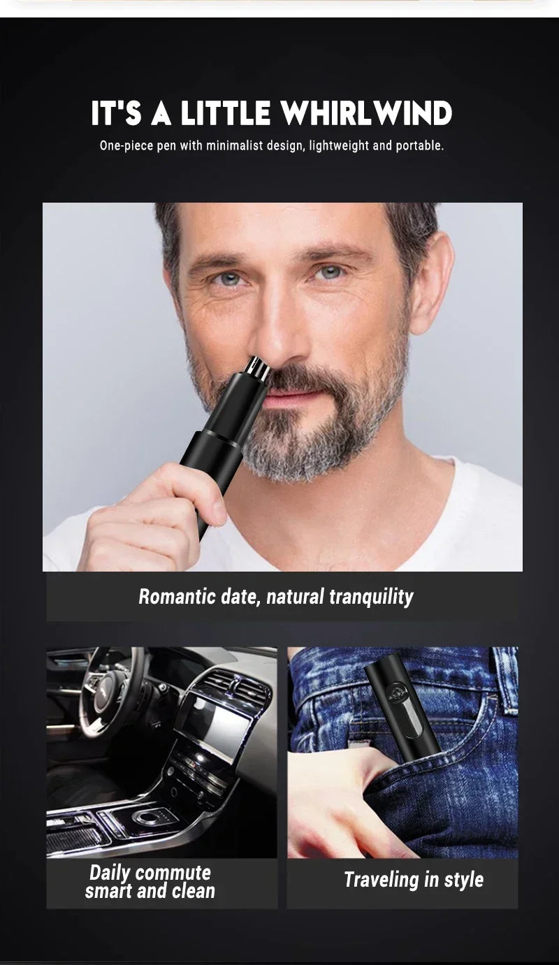 TrimPro 2-in-1 Grooming Kit – Ear, Nose & Eyebrow Trimmer  Precision trimming. Painless comfort. Everyday grooming made easy.