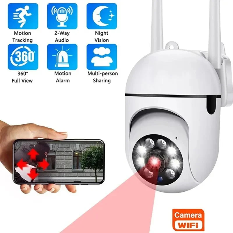 A7 Smart Security Camera – 360° HD Monitoring with Night Vision  Stay connected. Stay protected. Anytime, anywhere.