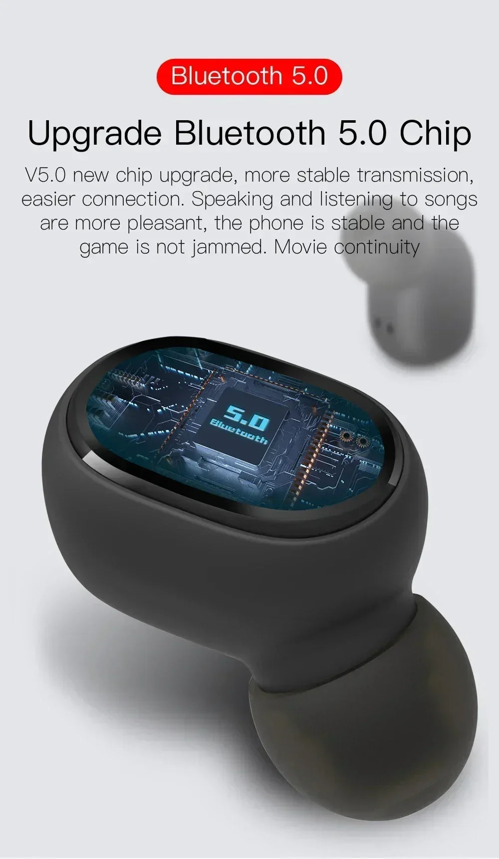 E6S Wireless Earbuds – Noise Reduction & Deep Bass Sound  Compact, powerful, and made for everyday listening.