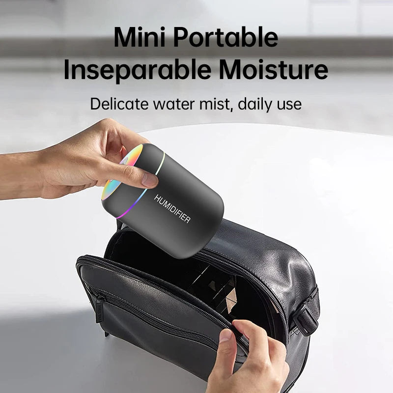 AromaMist Mini Humidifier – 180ML USB Diffuser  Fresh air. Relaxing scent. Peaceful atmosphere.