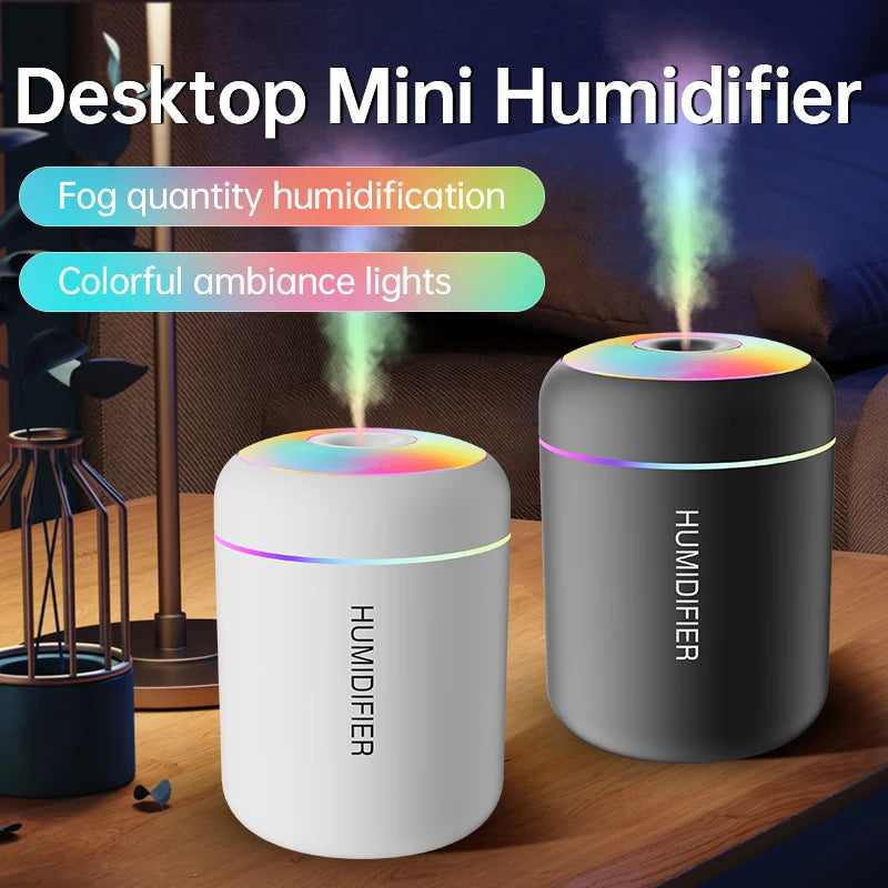 AromaMist Mini Humidifier – 180ML USB Diffuser  Fresh air. Relaxing scent. Peaceful atmosphere.