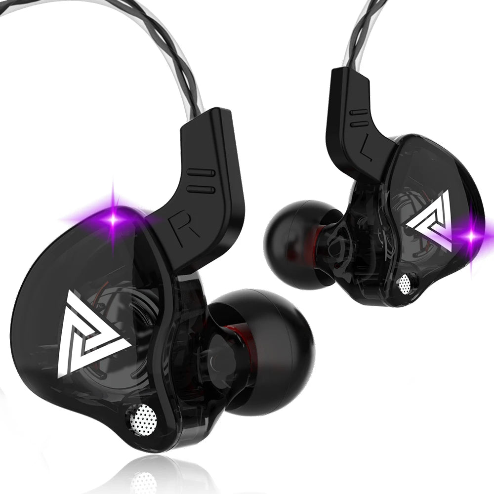 QKZ AK6 HiFi Earphones – 6 Driver In-Ear Headset  Deep bass. Clear sound. Built for everyday performance.