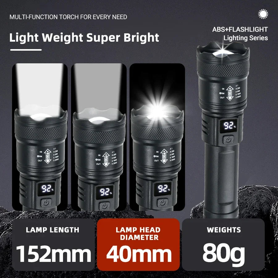 PowerBeam X2000 Flashlight – Tactical LED Torch  Extreme brightness. Reliable power. Ready for anything.