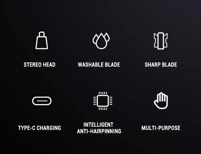 TrimPro 2-in-1 Grooming Tool – Ear, Nose & Eyebrow Trimmer  Clean look. Zero pain. Total precision.