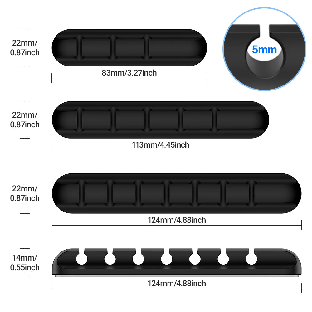 CableFix Organizer Clips – Clean & Tidy Cable Management  No more messy wires. Keep your space clean and organized.