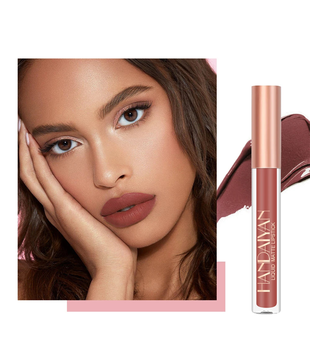 12 Color Matte Liquid Lipstick + Lip Liner Set Nude Velvet Lip Gloss Waterproof Long Lasting Lipgloss Glaze Cosmetics Kit