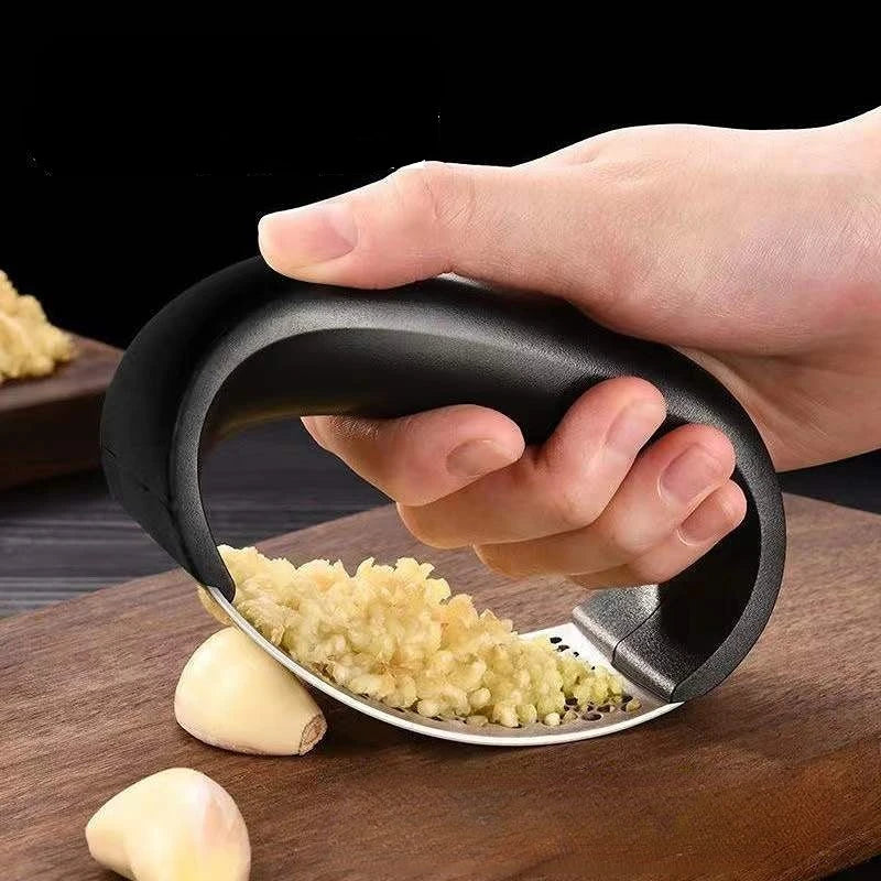 SteelCrush Garlic Press – Stainless Steel Mincer Tool  Crush faster. Cook easier. Upgrade your kitchen.