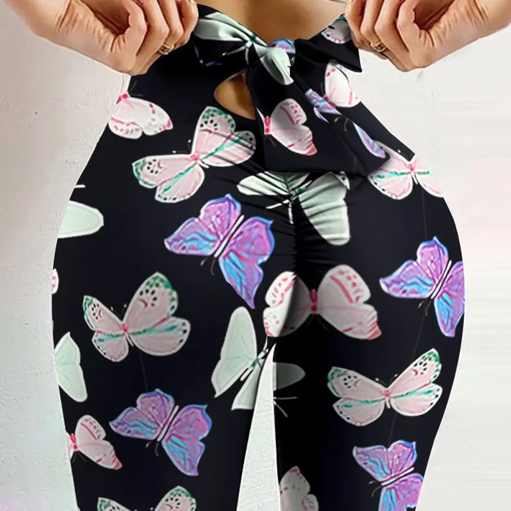 ButterflySculpt Leggings – High-Waist Bowknot Fit  Cute details. Sculpted shape. Confident movement.