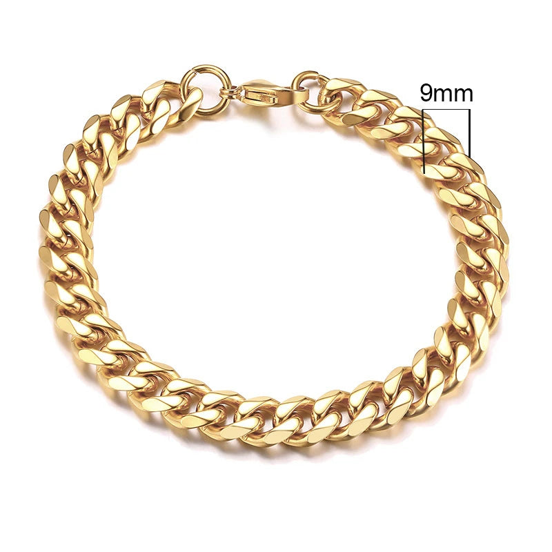 Curb Core Bracelet – Stainless Steel Cuban Link  Solid build. Clean style. Everyday power.