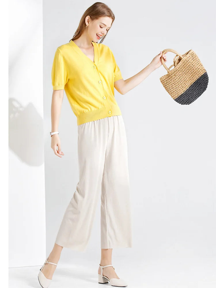 SilkAir Wide-Leg Pants – Lightweight Summer Comfort  Flowy, cool, and effortlessly elegant.