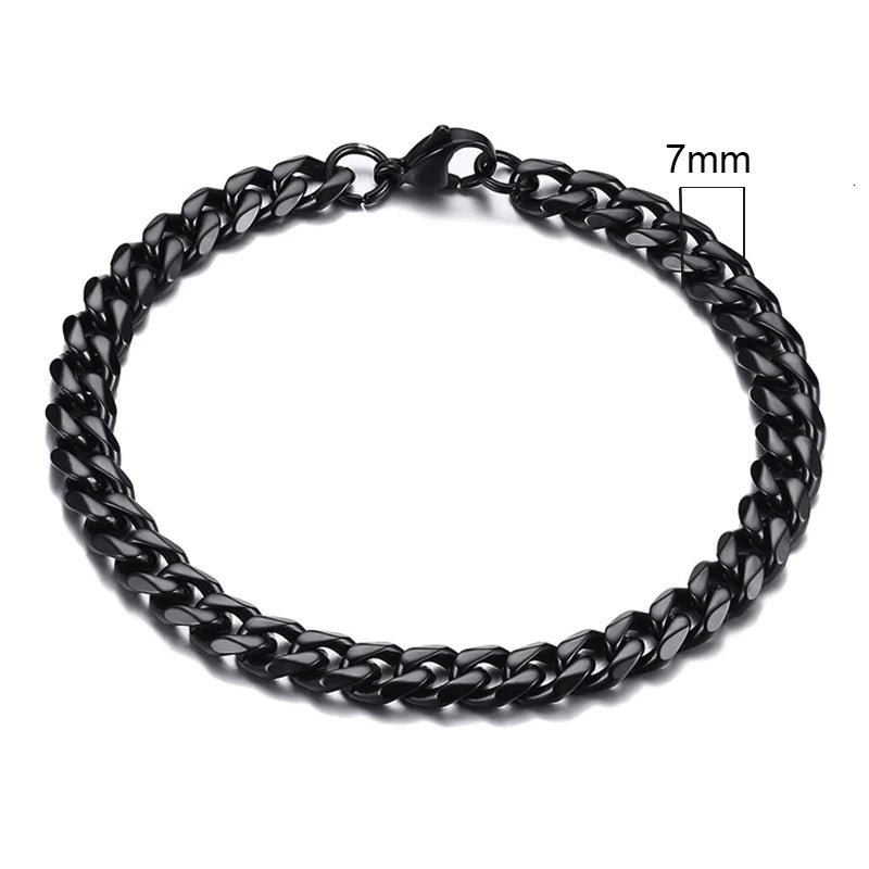Curb Core Bracelet – Stainless Steel Cuban Link  Solid build. Clean style. Everyday power.