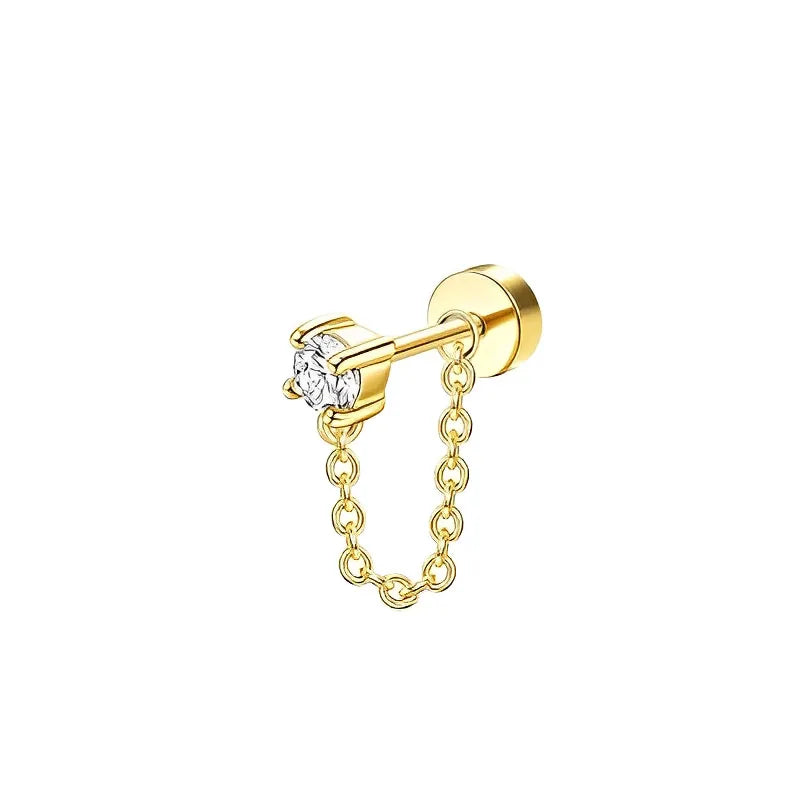 PureSafe Flat Back Earrings – Surgical Steel Studs  Gentle on skin. Sleek in style. Made for everyday comfort.