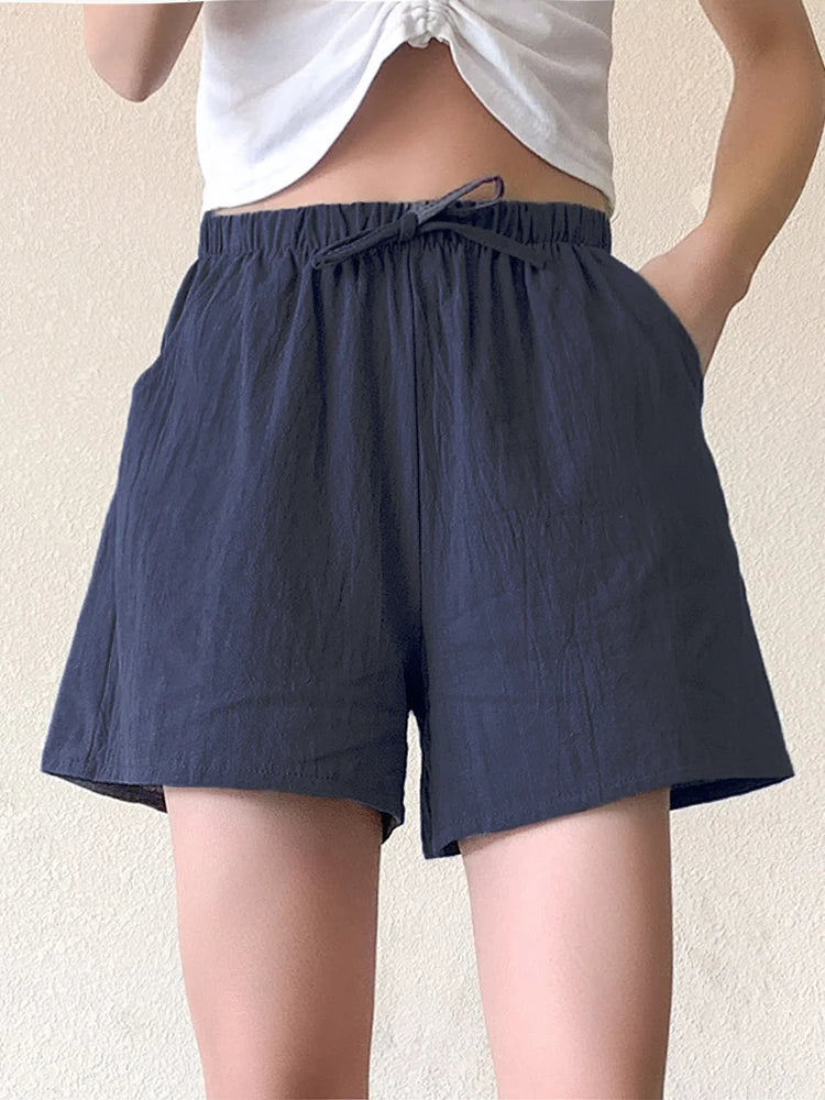 FlexLinen High-Waist Shorts – Lightweight Active Comfort  Move freely. Stay cool. Look effortlessly stylish.