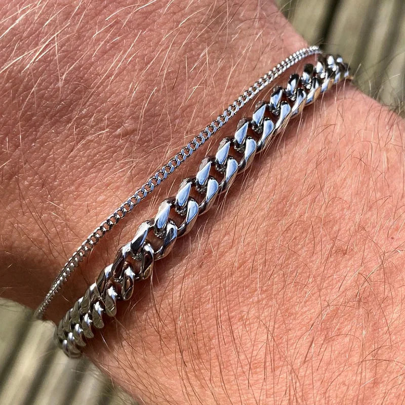 Curb Core Bracelet – Stainless Steel Cuban Link  Solid build. Clean style. Everyday power.