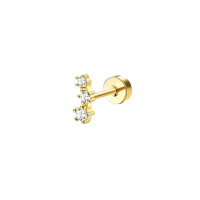 PureSafe Flat Back Earrings – Surgical Steel Studs  Gentle on skin. Sleek in style. Made for everyday comfort.
