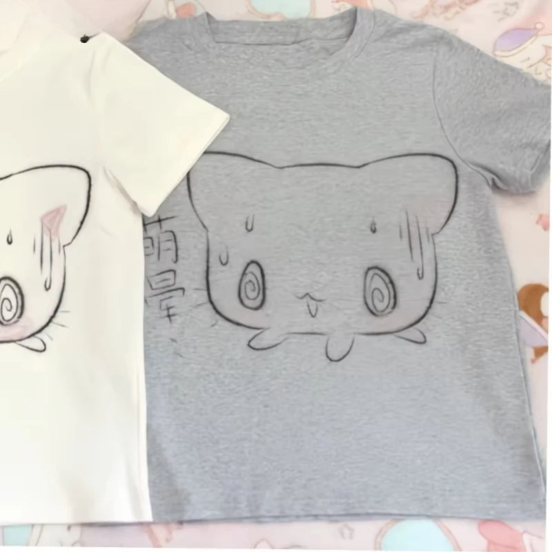 Kawaii Wave Oversized Tee – Anime Y2K Street Style  Cute, bold, and made for everyday expression.