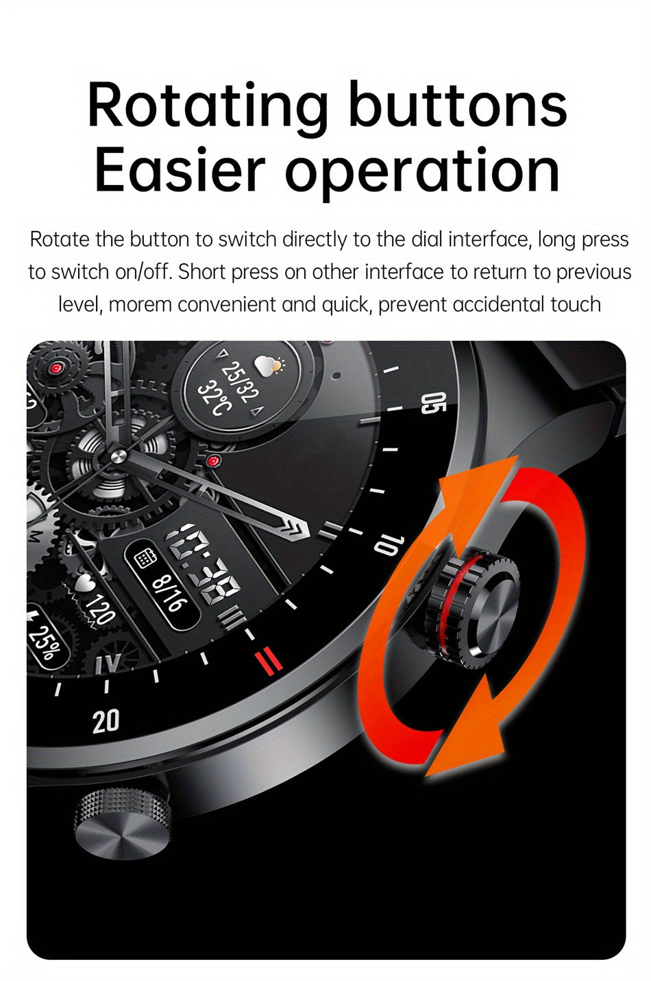 2023 New Wireless call Smart watch Men  Full touch Screen Sports fitness watch Wireless watch is Suitable For Android ios Smart watch