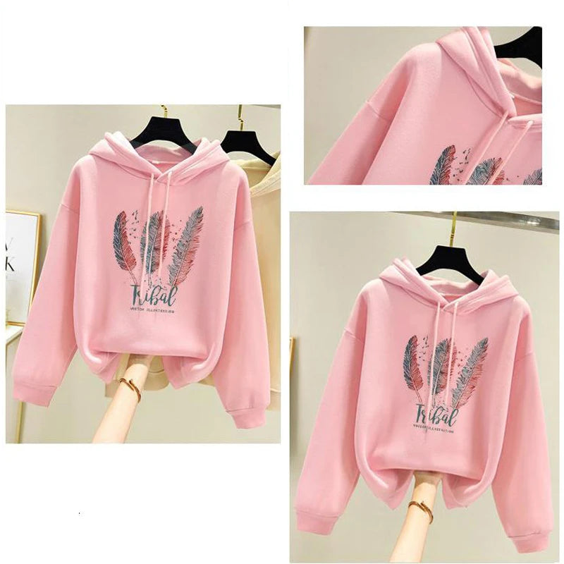FeatherCozy Hoodie – Velvet-Lined Oversized Sweatshirt  Soft warmth. Relaxed style. Everyday comfort.