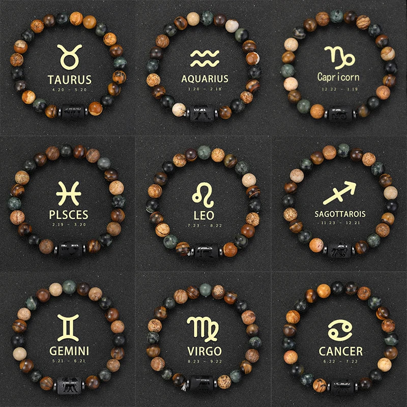 ZodiacStone Bracelet – Natural Crystal Horoscope Band  Your sign. Your energy. Your story.