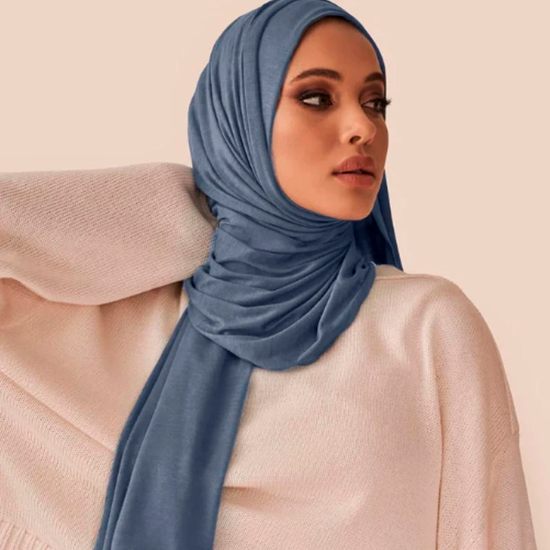Soft Flow Jersey Hijab – Lightweight Everyday Scarf  Comfort, elegance, and effortless style.