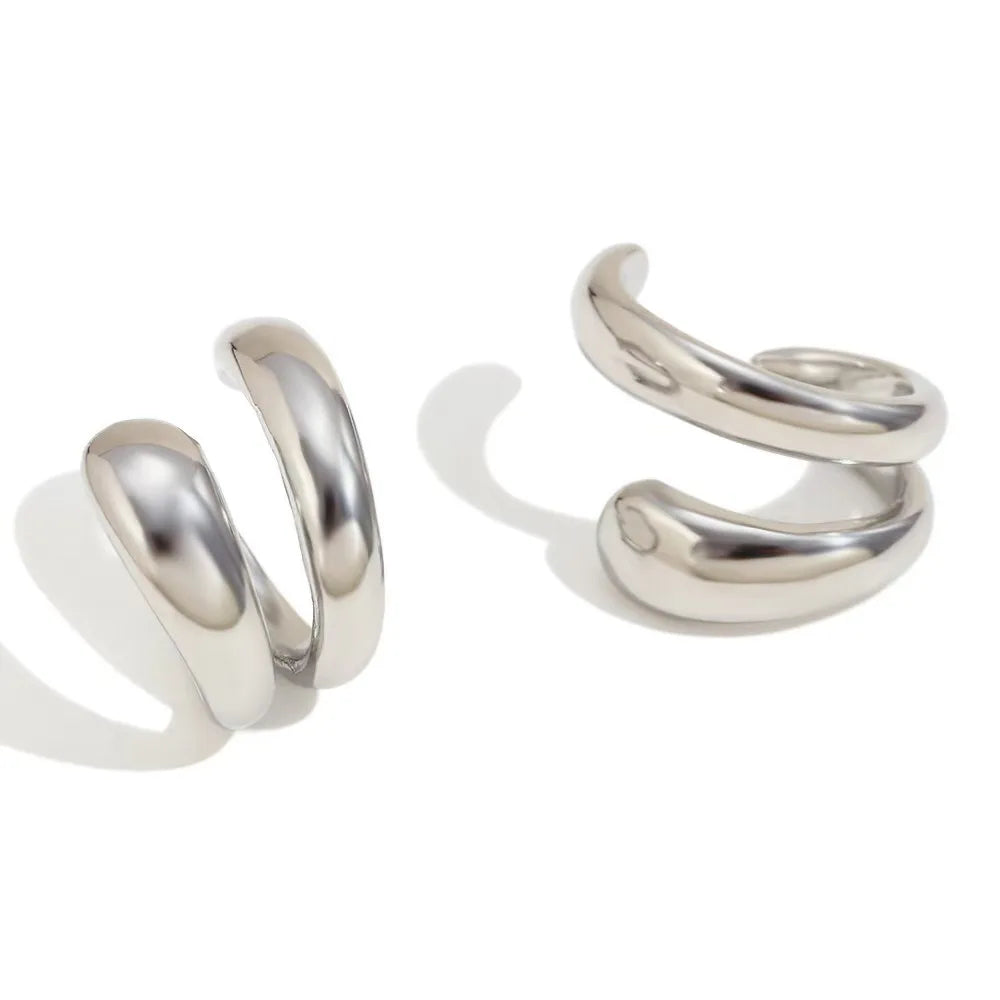 EdgeCuff Clip – Gold No-Piercing Ear Cuff  No piercing. Instant style. Effortless edge.