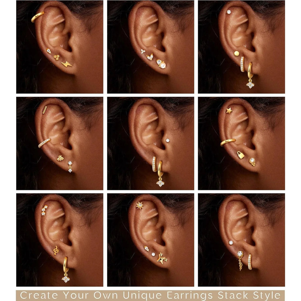 PureSafe Flat Back Earrings – Surgical Steel Studs  Gentle on skin. Sleek in style. Made for everyday comfort.