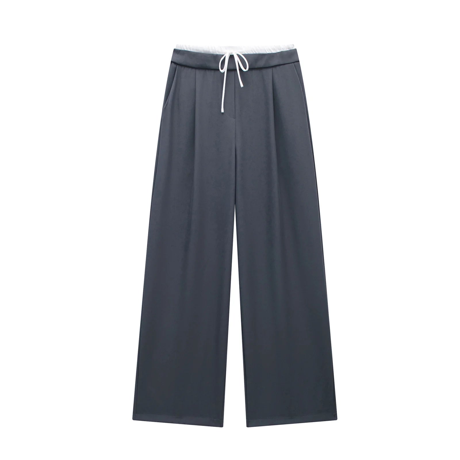 ChicLace Straight Pants – High-Waist Zip Detail Trousers  Structured style. Elegant fit. Effortless confidence.