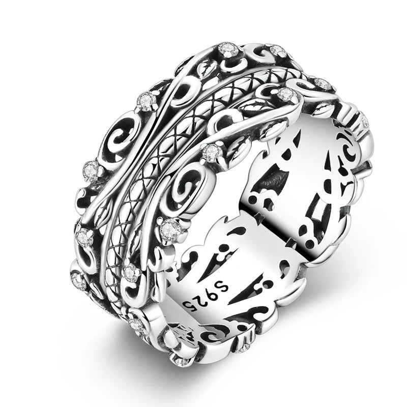 InfinityTwist Ring – 925 Silver Zircon Band  Elegant lines. Timeless shine. A symbol of forever.