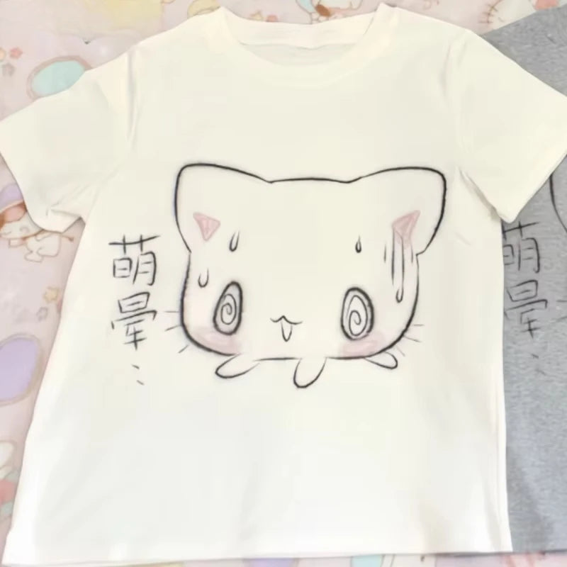Kawaii Wave Oversized Tee – Anime Y2K Street Style  Cute, bold, and made for everyday expression.