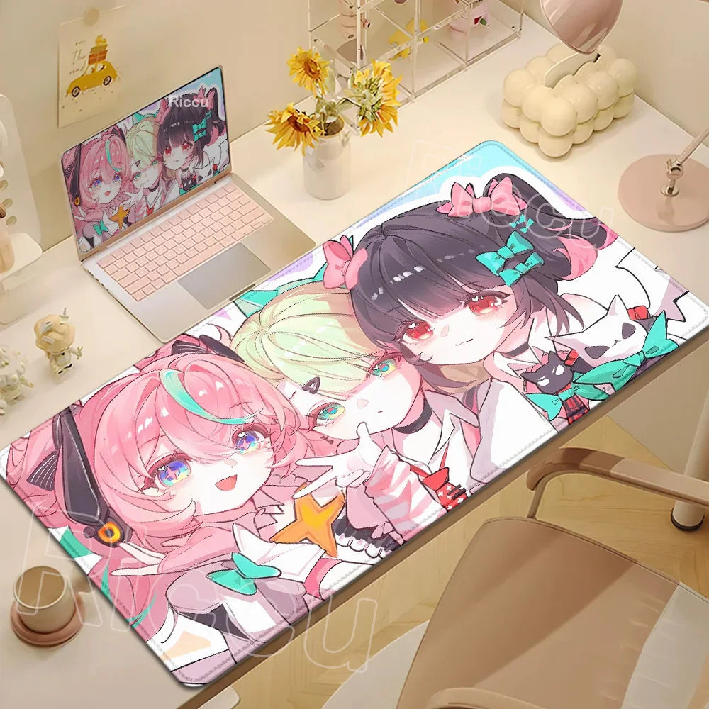 Anime Cute Ye Shunguang Mouse Pad Girl Zenless Zone Zero ZZZ Game Non-slip Mousepad XXL Keyboard Desk Mat 900x400mm Big Mice Mat