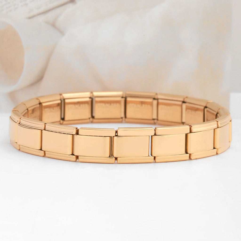 Modu Square Bracelet – Italian Steel Link Band  Sharp design. Strong build. Street-ready style.